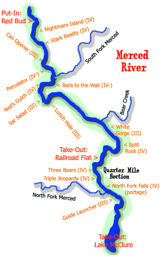 Merced River Map