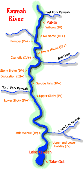Kaweah River Map